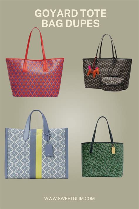 goyard bag alternatives|leather goyard dupe.